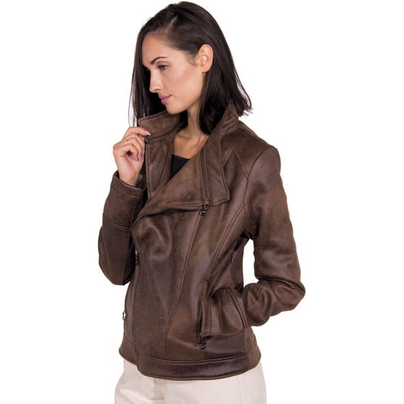 Desigual Leather Jacket Millet (19WWEW22-6053-2
