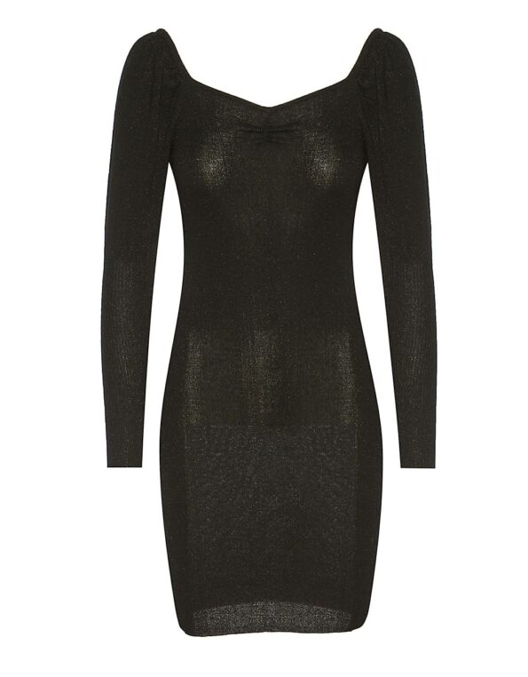 Lynne Πλεκτό lurex φόρεμα με φουσκωτά μανίκια (044-511027-80S)