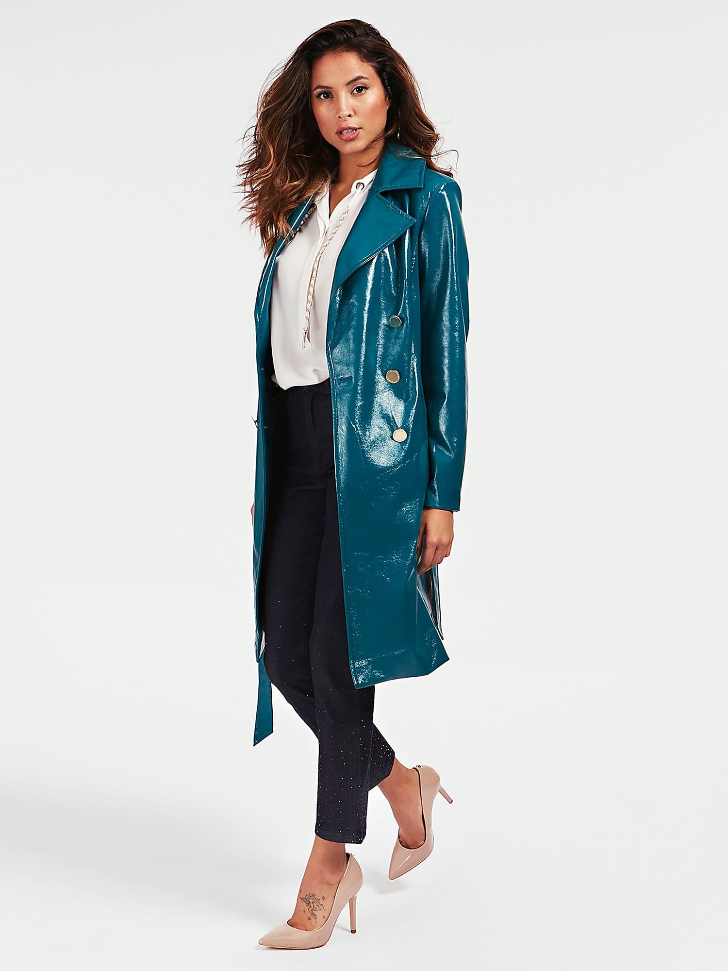 Guess Marciano Vinyl Παλτό Zilla Trench 0BG31D9399Z_e-dshop