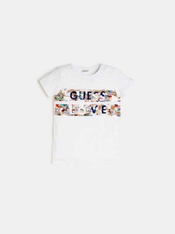 Guess Παιδικό T-shirt High Low Girl J02I08K6YW0-TWHT_e-dshop