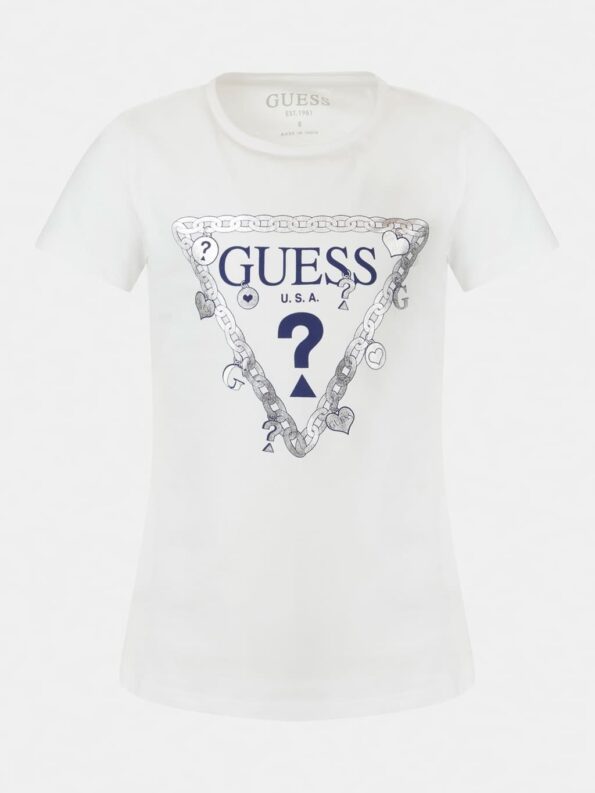Guess Παιδικό T-shirt Με Logo Girl J1RI19K6YW1-TWHT_e-dshop