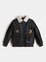 Guess Παιδικό Δερμάτινο Jacket Boy (L1BL03WE910-F1DA)