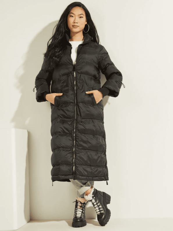 Guess Γυναικείο Μπουφάν Brunella Long Jacket (W1BL29WE4N0-JBLK)