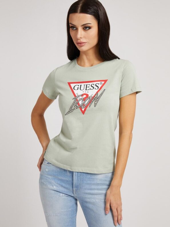 Guess Γυναικείο Τ-Shirt Logo Icon Tee (W2RI07I3Z11-G8CR) -1