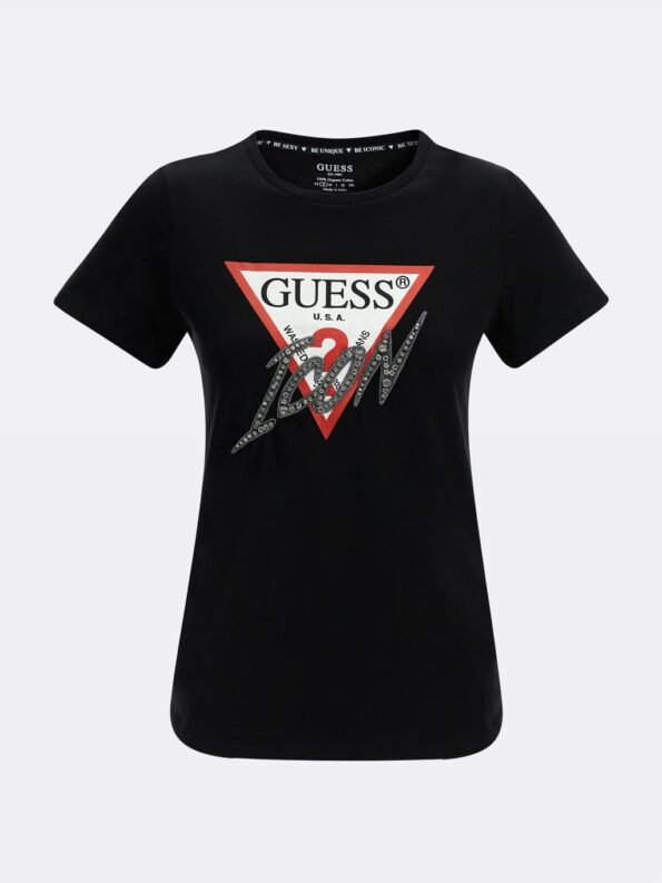 Guess Γυναικείο Τ-Shirt Logo Icon Tee (W2RI07I3Z11-JBLK) -1