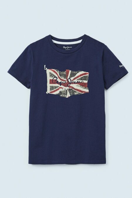 Pepe Jeans Παιδική Μπλούζα Flag Logo T-Shirt Boy (PB503170-582) -1
