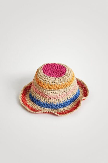Desigual Ψάθινο Καπέλο Colors (22SAHA12