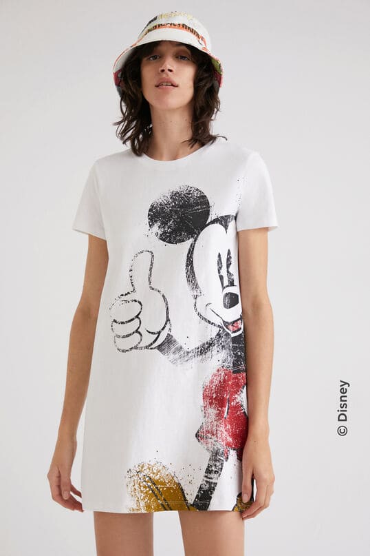 Desigual T Shirt Dress Mickey (22SWVK30