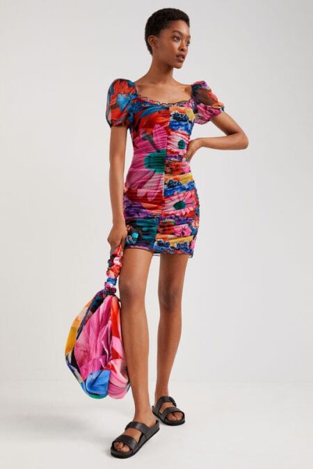 Desigual Mini Φλοραλ Φόρεμα Marsella (22SWVK45-2