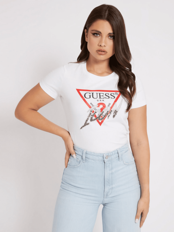 Guess Γυναικεία Κοντομάνικη Μπλούζα Icon (W2GI02I3Z11-G011) -1