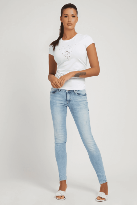 Guess Γυναικεία Μπλούζα Με Κεντημένο Λογότυπο (W2GI31KA0Q1-G011)