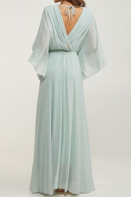 Lynne Φόρεμα Maxi με Φαρδιά Μανίκια (048-511016-1