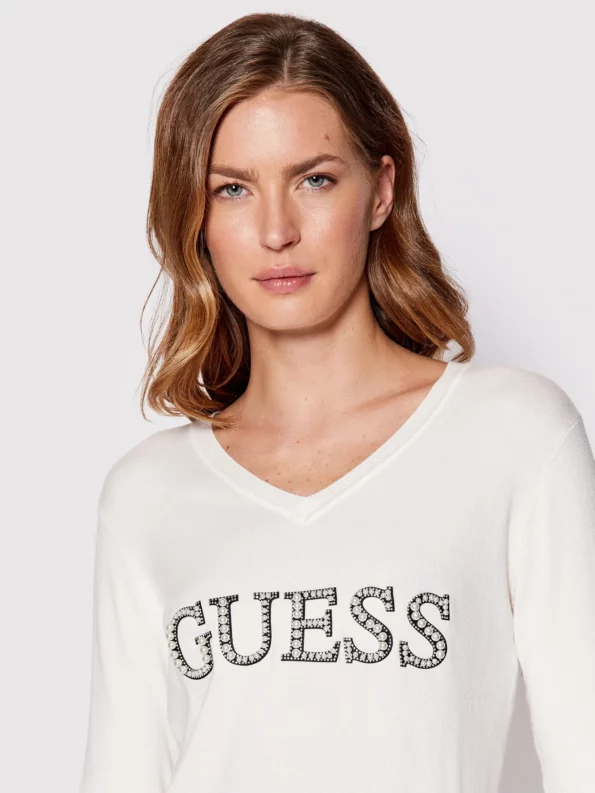 Guess Γυναικεία Πλεκτή Μπλούζα Anne (W2YR26Z2NQ0-G012)