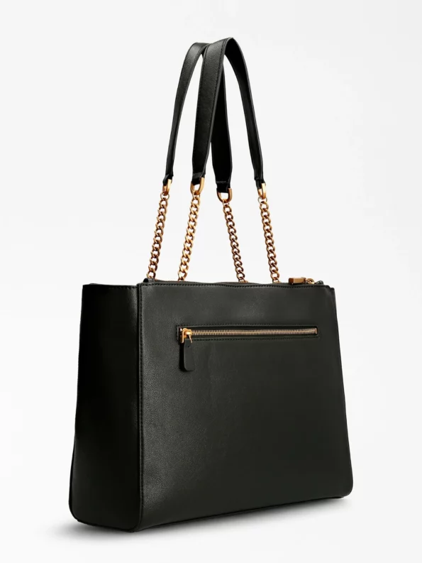 Guess Τσάντα Ώμου Centre Stage Society Tote (HWVB8504230-BLA)