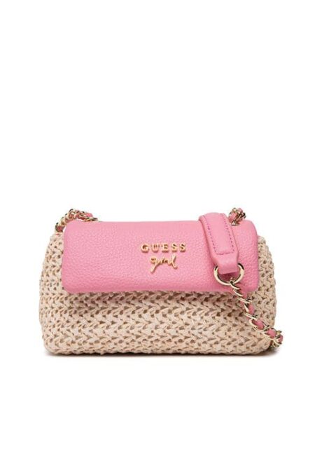 Guess Παιδικό Τσαντάκι Ψάθινο Claire Flap (HGCLA4ST223-PINK)