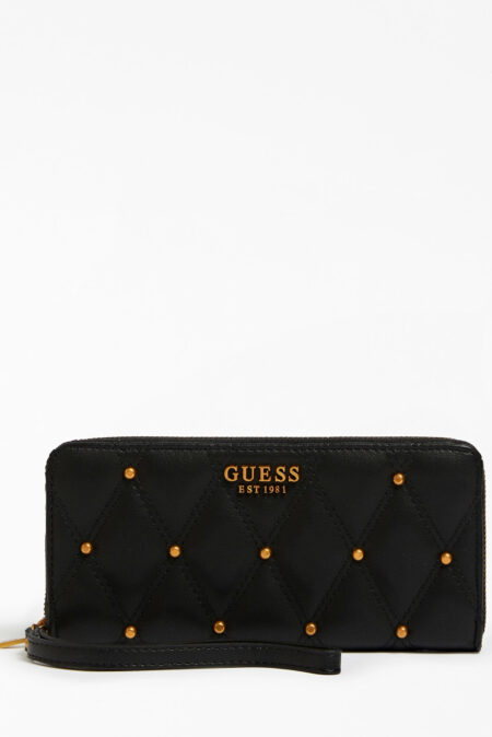Guess Πορτοφόλι Triana SLG Large Zip (SWQS8553460-BLA)