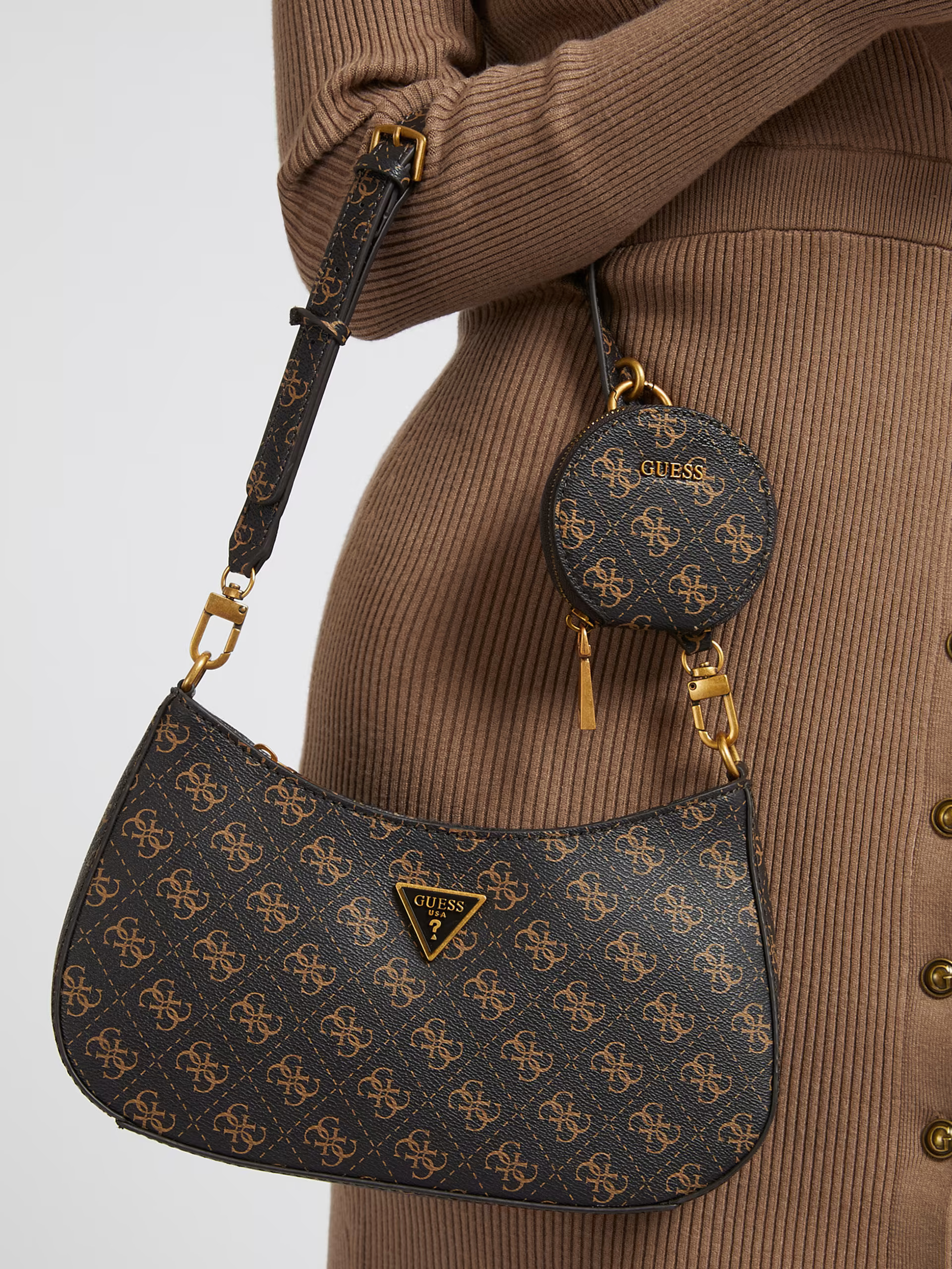 Guess Τσάντα Ώμου Alexie Logo 4g (HWQB8416180-BNL)