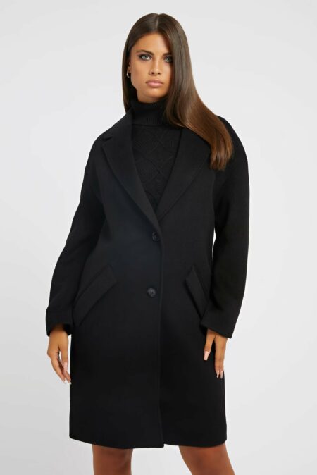 Guess Γυναικείο Μάλλινο Παλτό Elly Coat (W2BL0HWEWU0–JBLK)