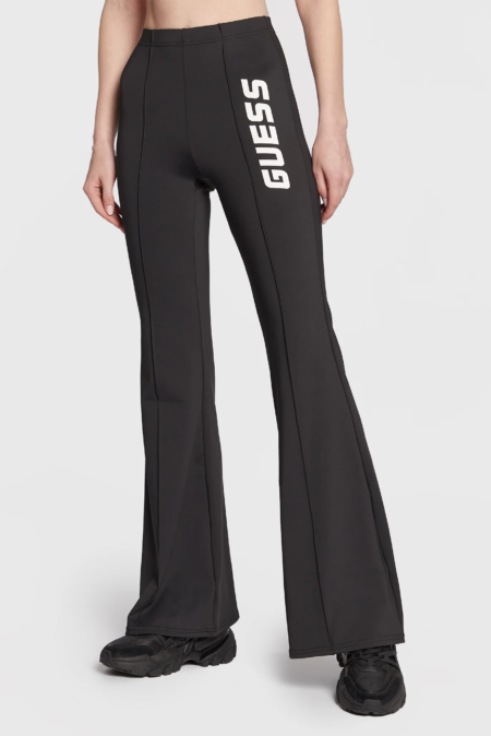 Guess Παντελόνι Με Λογότυπο Azalea Flare (V3RB20KBIL2-JBLK)