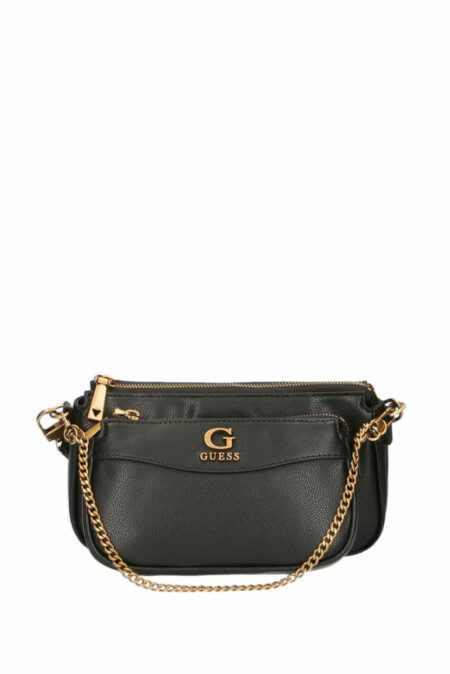 Guess Τσάντα Ώμου Nell Double Pouch Crossbody (HWVB8678700-BLA)