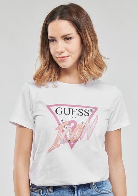 Guess Γυναικεία Κοντομάνικη Μπλούζα Icon (W3RI12I3Z14-G011)