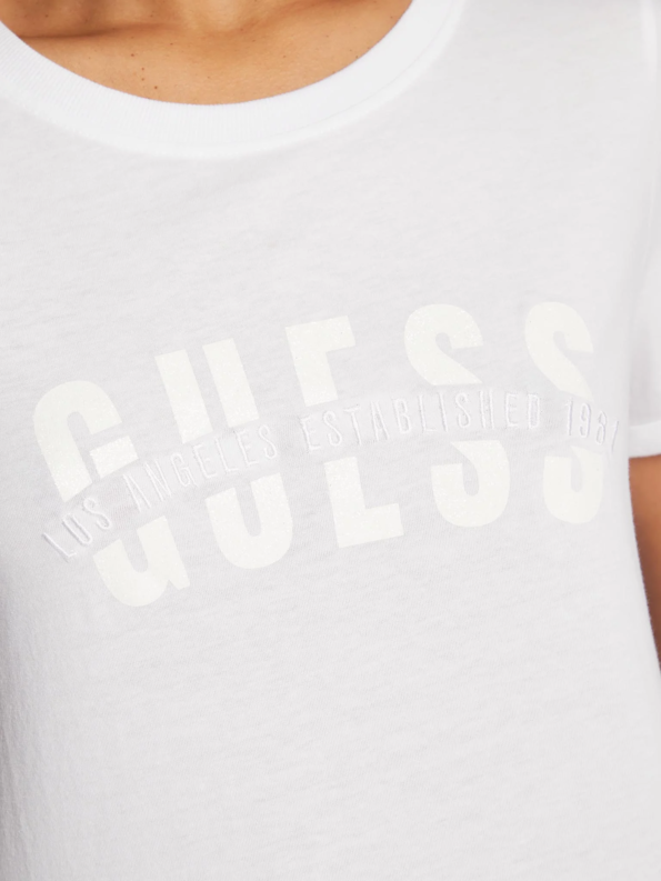 Guess Κοντομάνικη Μπλούζα Με Λογότυπο Agata (W3RI16K46D1-G011)