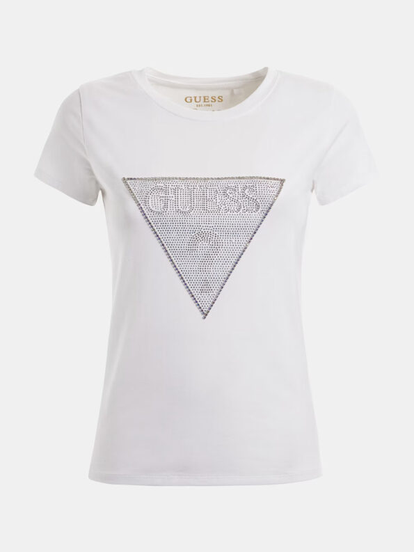 Guess Κοντομάνικη Μπλούζα Με Λογότυπο Crystal (W3RI05KA0Q1-G011)