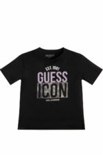 Guess Παιδική Κοντομάνικη Μπλούζα Με Λογότυπο Girl (J3RI13K8HM3-JBLK