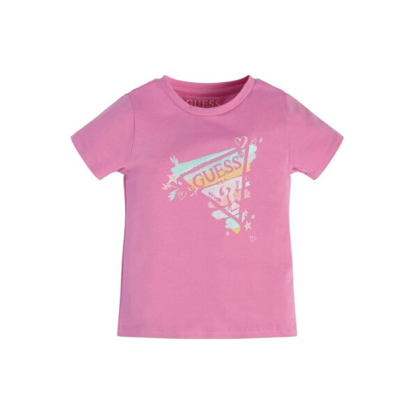 Guess Παιδική Κοντομάνικη Μπλούζα Με Λογότυπο Girl (K3RI00K6YW3-G66S)