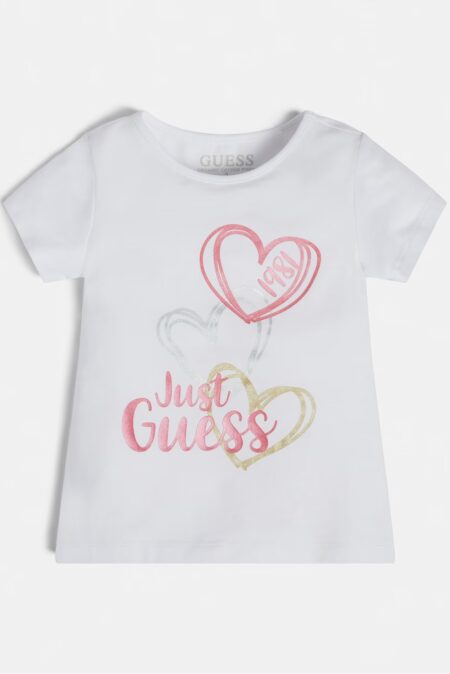 Guess Παιδική Κοντομάνικη Μπλούζα Με Λογότυπο Girl (K3RI11K6YW1-G011)