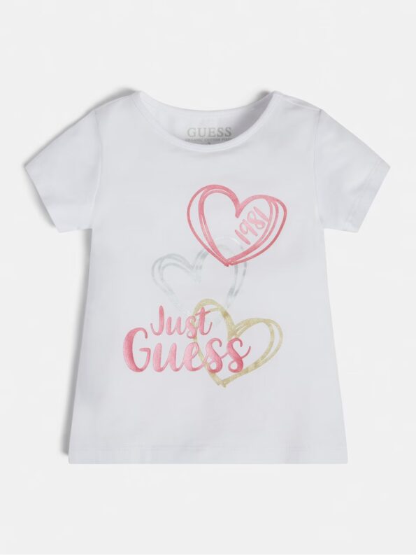 Guess Παιδική Κοντομάνικη Μπλούζα Με Λογότυπο Girl (K3RI11K6YW1-G011)