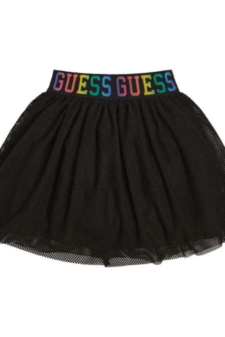 Guess Παιδική Φούστα Με Λογότυπο Girl (K3RD01KACZ0-JBLK)