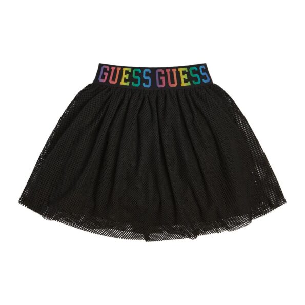 Guess Παιδική Φούστα Με Λογότυπο Girl (K3RD01KACZ0-JBLK)