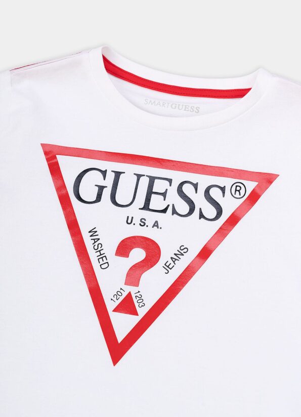 Guess Παιδικό Μπλουζάκι T-shirt Με Λογότυπο (L73I55K8HM0-A000)