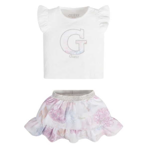 Guess Παιδικό Σετ Μπλουζάκι και Φούστα Girl (K3RG11K6YW0-G011)