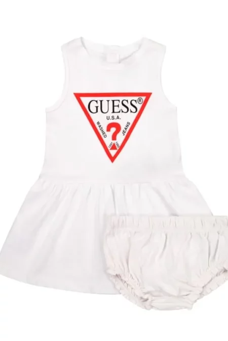 Guess Be-Be Φόρεμα Setsleveless Με Σλιπάκι Girl (A01K15KAUD0-TWHT)