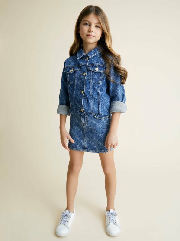 Guess Παιδική Denim Φούστα Με Λογότυπο 4g Girl (J3GD27D4WF0-4GWH)