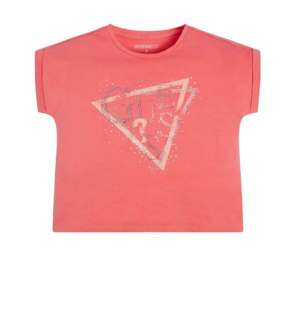Guess Παιδική Κοντομάνικη Μπλούζα Με Λογότυπο Girl (J3GI06K6YW3-A60Y)