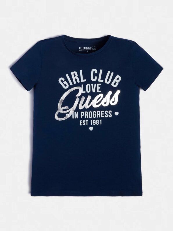 Guess Παιδική Κοντομάνικη Μπλούζα Με Λογότυπο Girl (J3RI26K6YW1