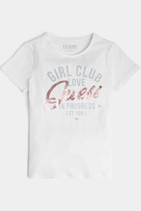 Guess Παιδική Κοντομάνικη Μπλούζα Με Λογότυπο Girl (J3RI26K6YW1-G011)