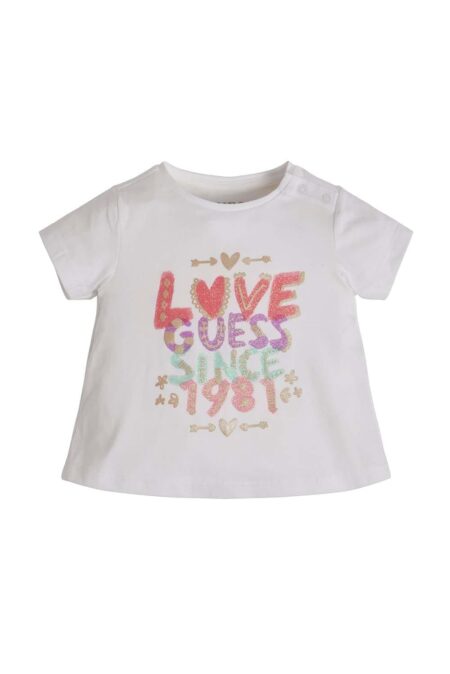 Guess Παιδική Κοντομάνικη Μπλούζα Με Λογότυπο Girl (K3GI01K6YW3-G011)