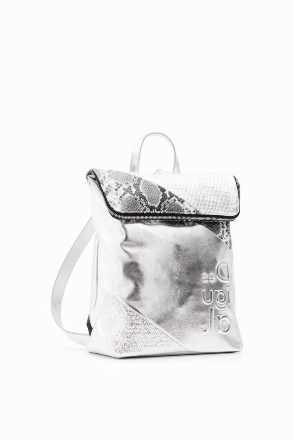 Desigual Backpack Delta Silver Nerano (23SAKP26