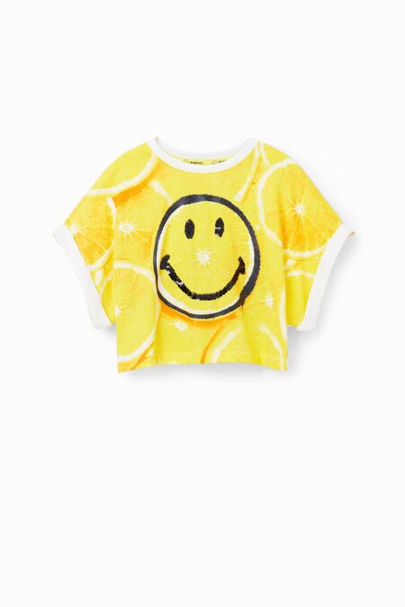 Desigual Παιδική Kοντομάνικη Μπλούζα Smiley Limon Girl (23SGTK23-3