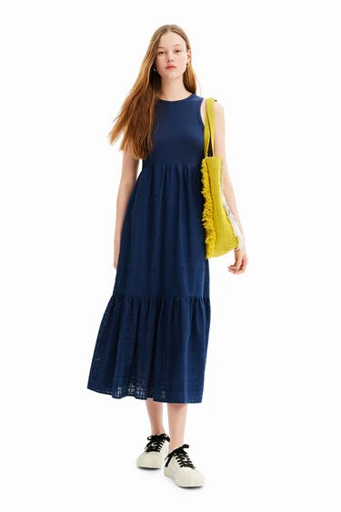 Desigual Αμάνικο Μακρύ Φόρεμα Lourdes (23SWVW84