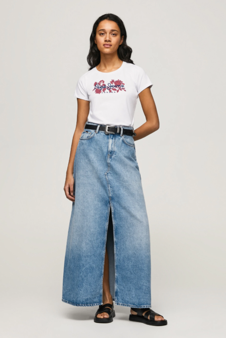 Pepe Jeans Γυναικεία Κοντομάνικη Μπλούζα Nerea (PL505436-800)