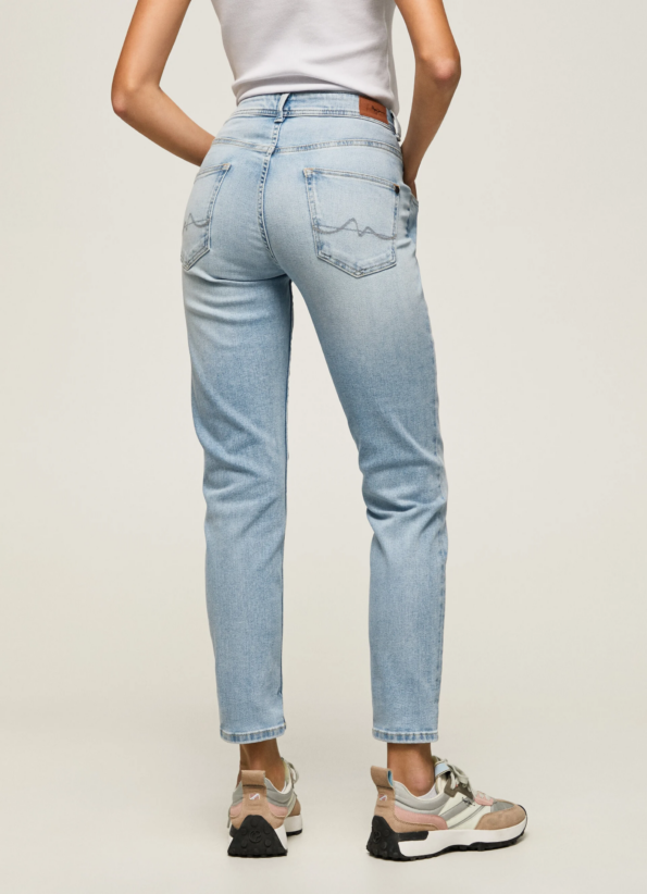 Pepe Jeans High Waist Παντελόνι Violet Relaxed Fit (PL204176RR4R)