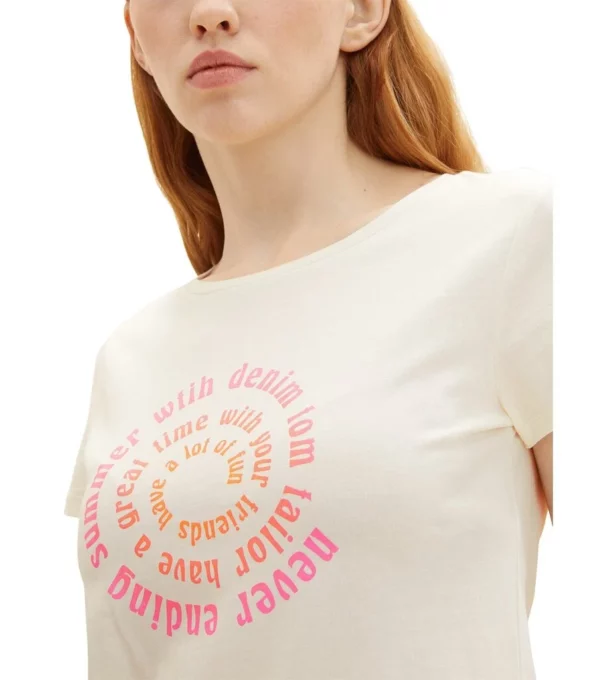 Tom Tailor Γυναικεία Κοντομάνικη Μπλούζα (1036532-10348-3