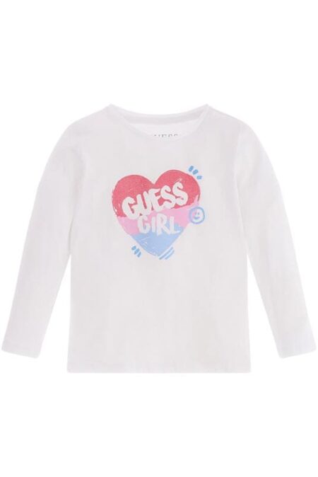 Guess Παιδική Μακρυμάνικη Μπλούζα Με Στάμπα Girl (K3YI03K6YW4-G011)