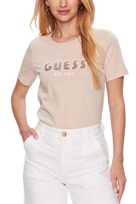 Guess Γυναικεία Κοντομάνικη Μπλούζα Shaded Logo(W3YI39I3Z14-G1G2)