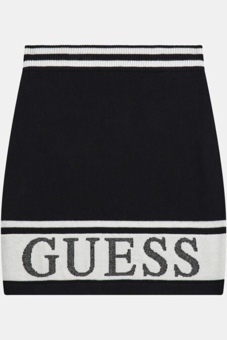 Guess Παιδική Πλεκτή Φούστα Με Λογότυπο Girl (J3YD01Z38B0-JBLK)
